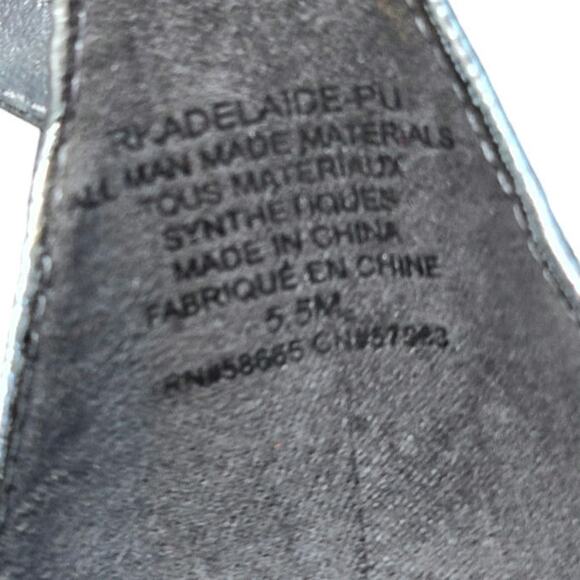 NORTHSTROM Rack nwob Adelaide Block Size 5.5 silver metallic imperfections - Picture 8 of 11